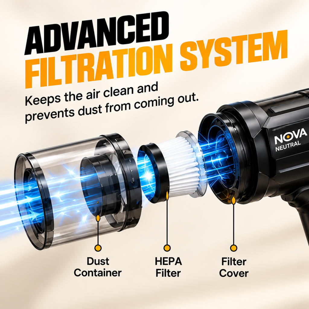 Nova Neutral Multifunction Cordless Vacuum Cleaner