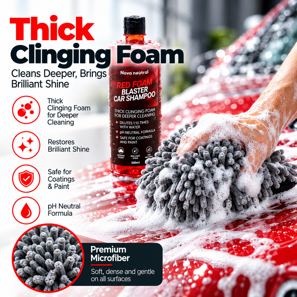 Nova Shampoo & Foam Sprayer Combo