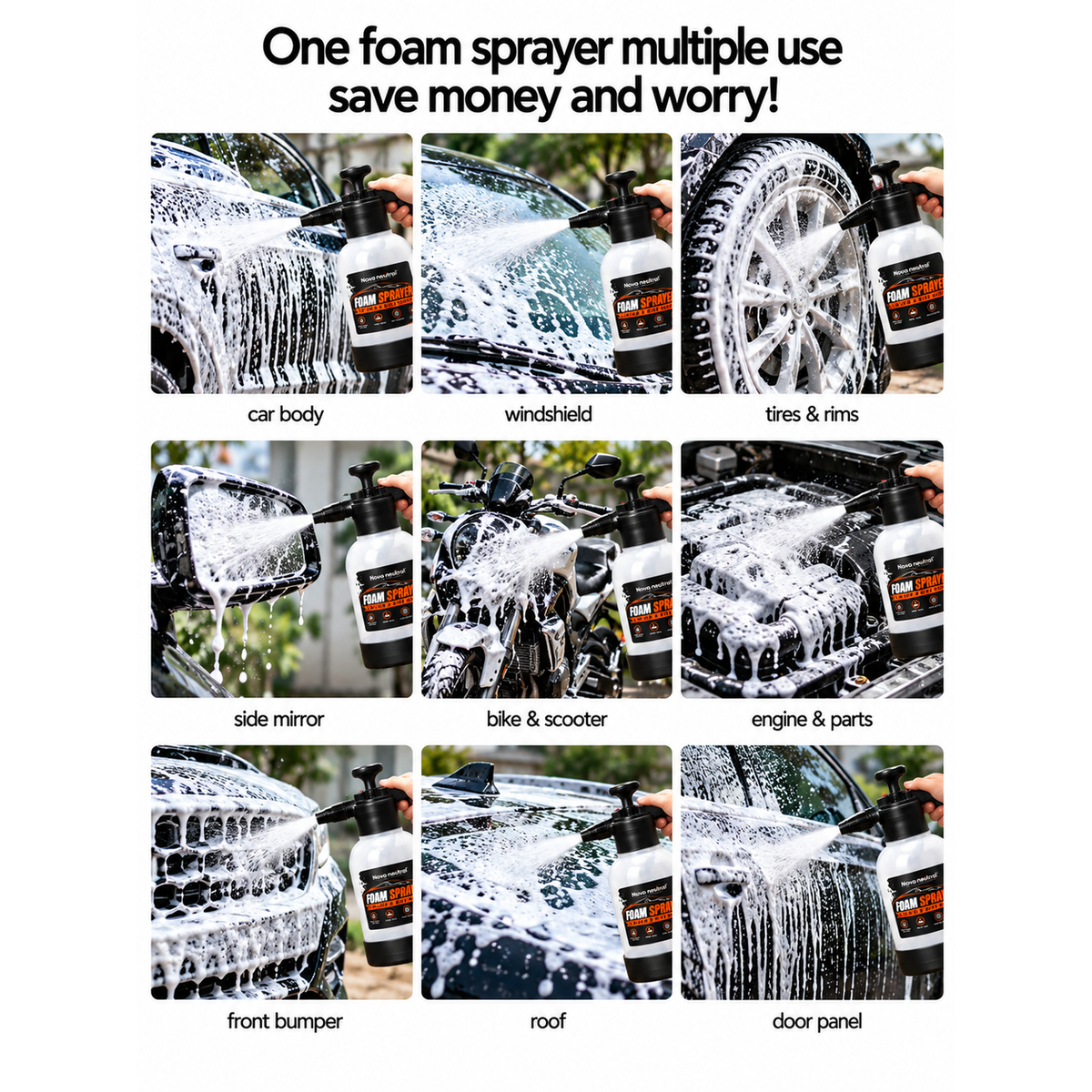 Nova Premium Foam Sprayer 2L with Nozzle